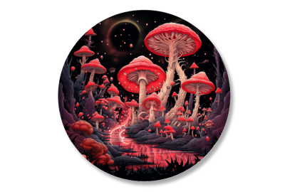 Example of Amanita Muscaria vs. Psilocybin